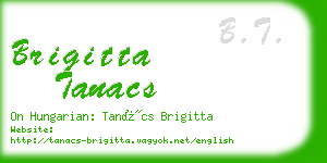 brigitta tanacs business card